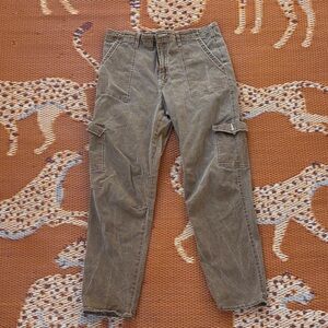 Dickies Men's Olive Green Cargo Pants with Utility Pockets